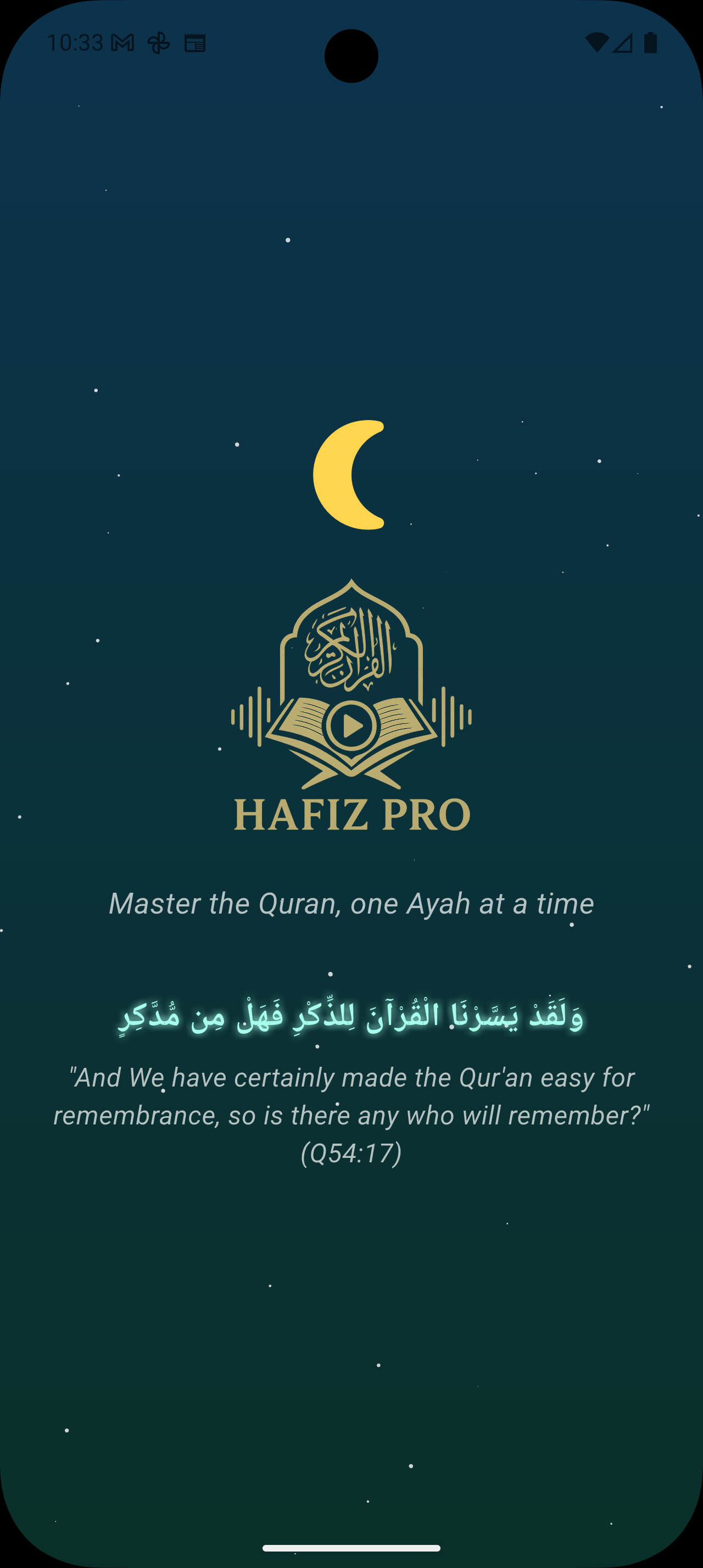 HafizPro Main Menu